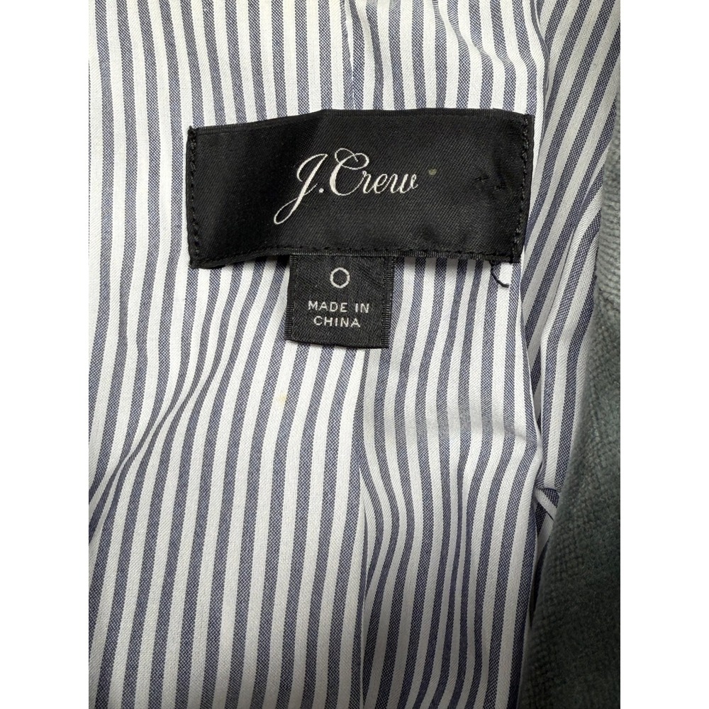 J Crew Blazer Womens 0 Parke Velvet Career Staple Business Preppy 100% Cotton - Picture 9 of 15
